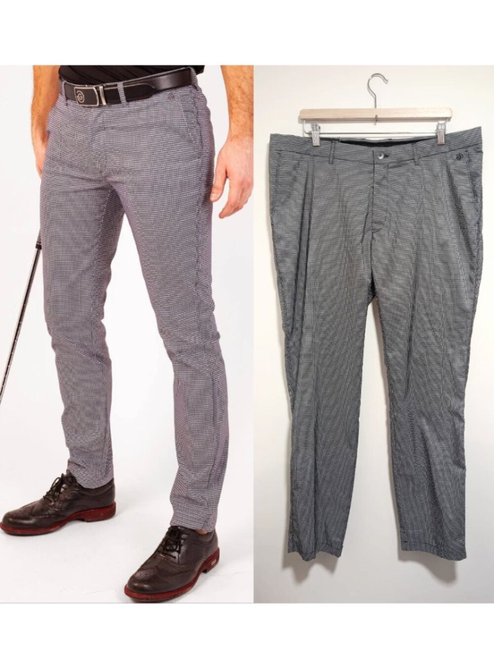 Galvin Green | Nate Ventil8+ Houndstooth Golf Pants